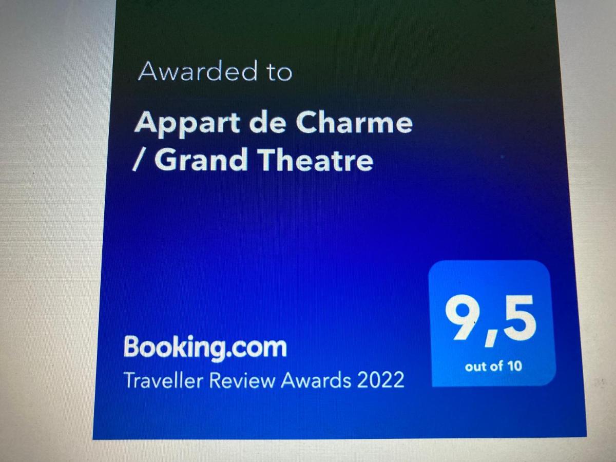 Appart De Charme / Grand Theatre Bordeaux Eksteriør billede
